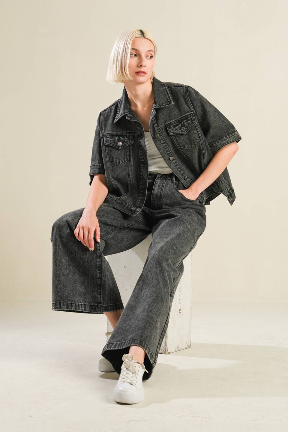 BEAUTIFUL AS YOU DENIM JACKET Flying Tomato